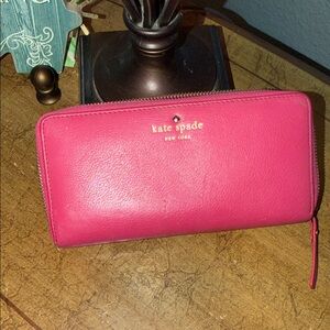 Kate Spade Fuchsia Leather Wallet